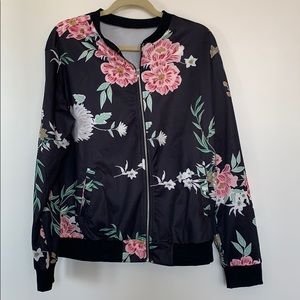 Silky smooth bomber jacket